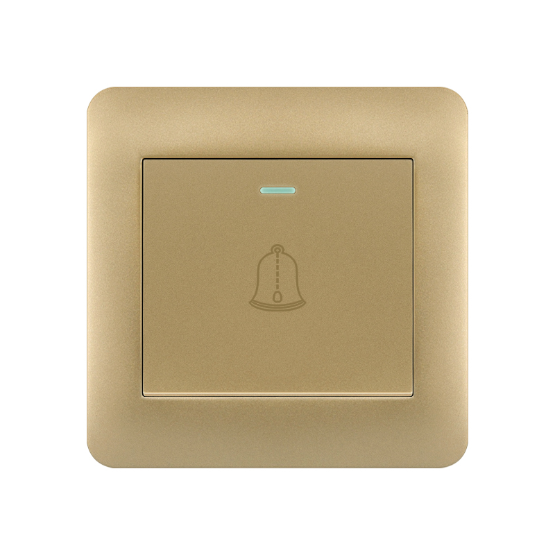 Plastic Socket TH+TJ-Doorbell socket-Gold